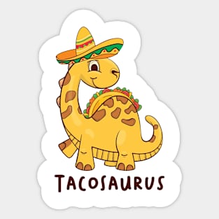 Tacosaurus Taco Dinosaur Funny Dino Cinco De Mayo Mexican Sticker